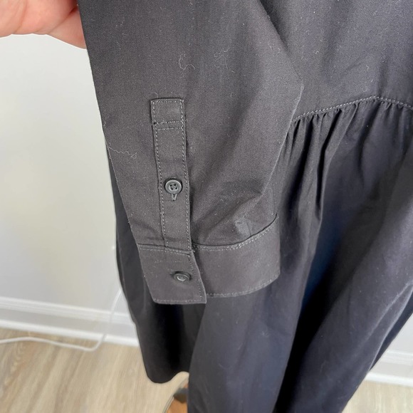 Everlane The Field Button Down Dress In Black Size XS New - Picture 11 of 14